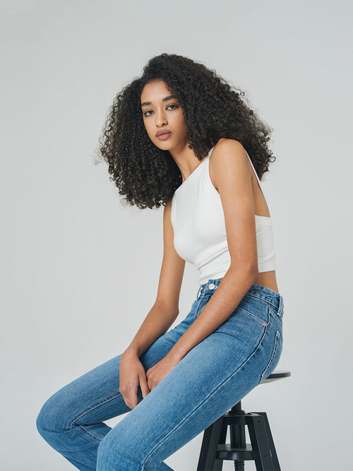 PAD BACKLESS TOP WHITE