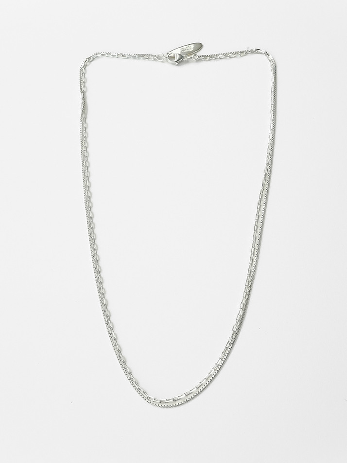 LAYERED NECKLACE_SILVER