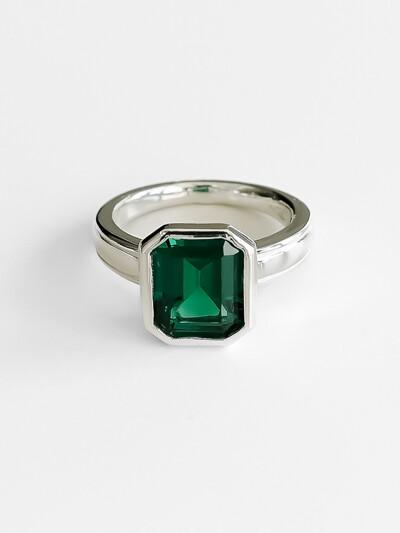 GREEN LID RING_SILVER