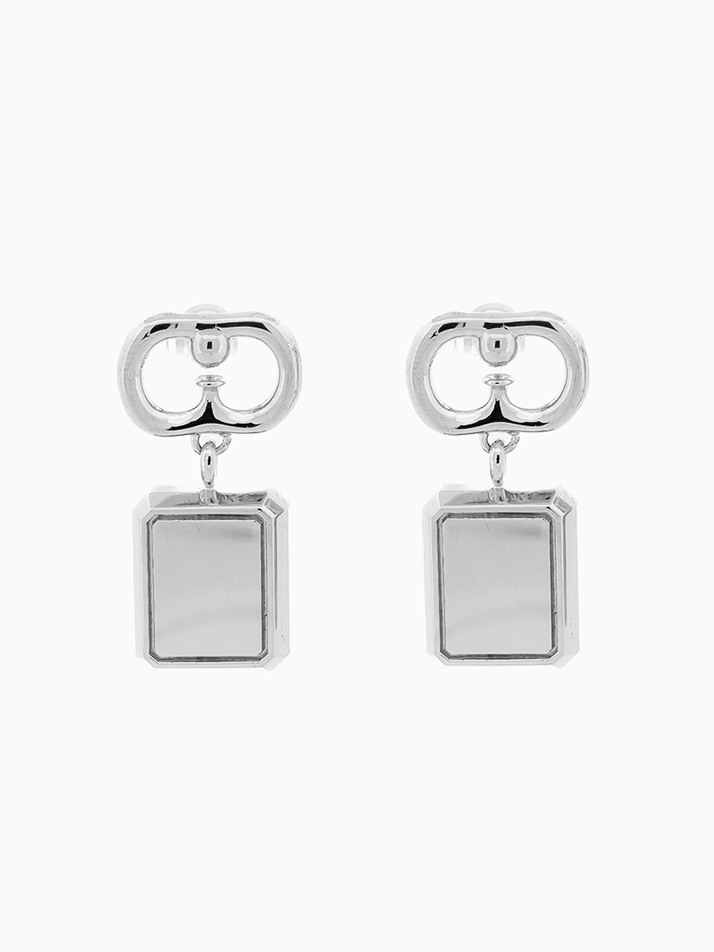 LID SQUARE EARRING_SILVER