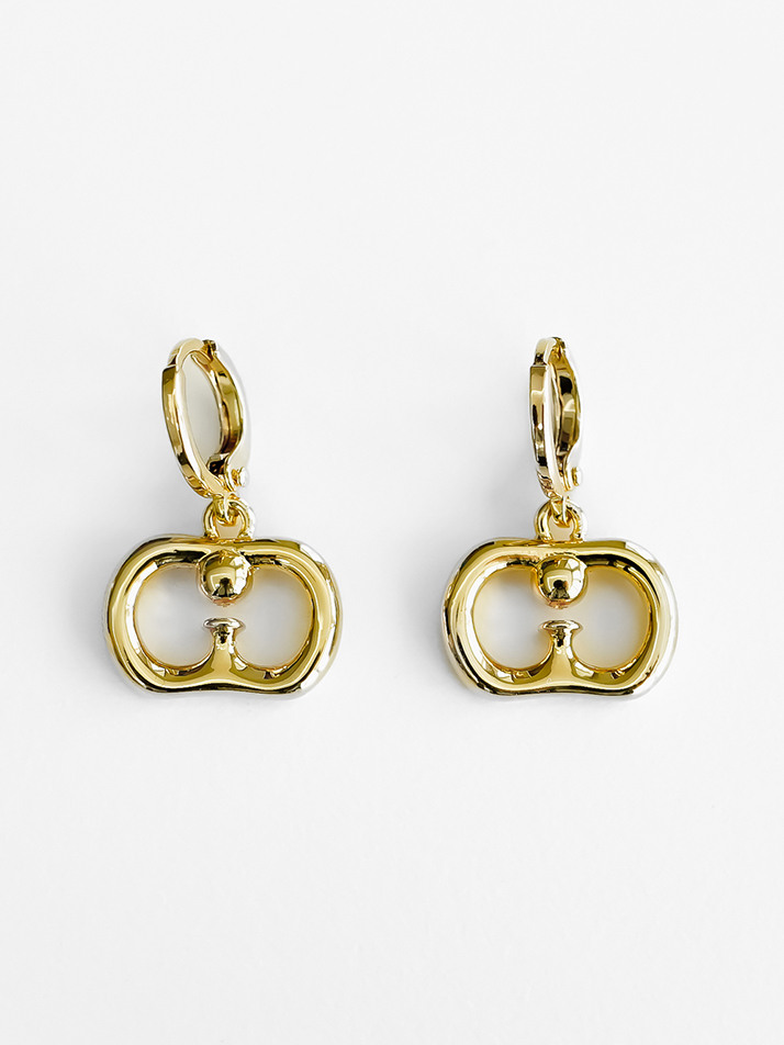 LID LOGO EARRING_GOLD