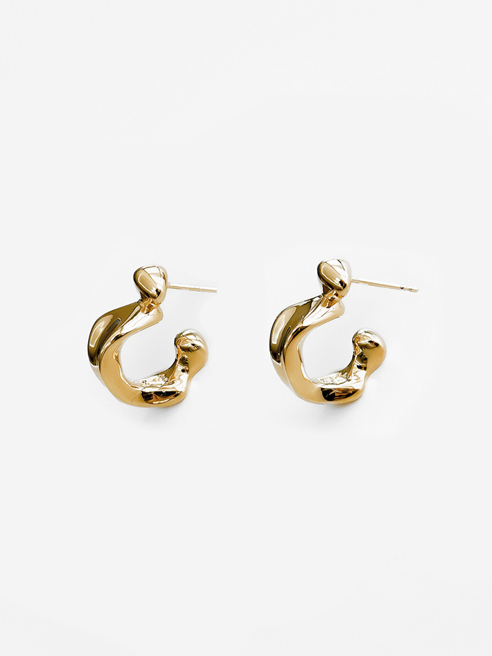 LIQUID EARRING_GOLD