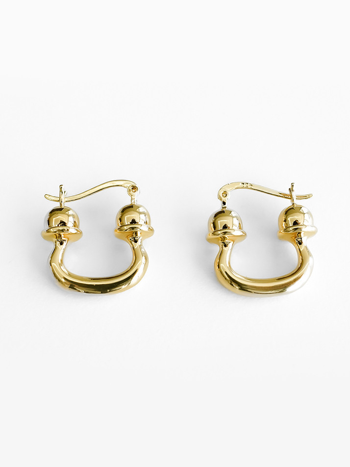 SIGNATURE HOOP EARRING_GOLD