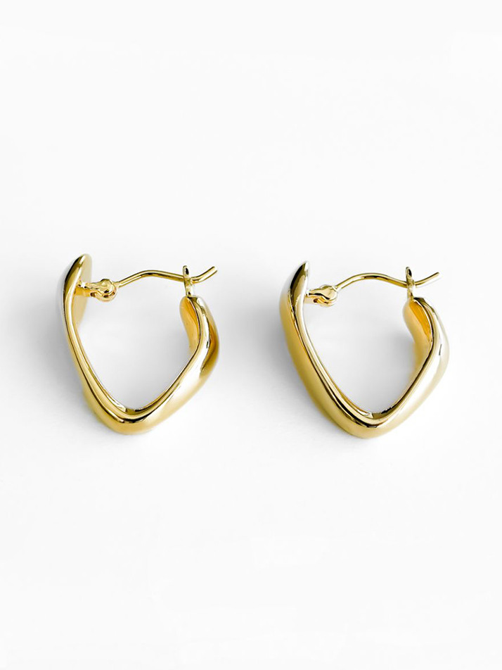 FLAT HOOP EARRING_GOLD