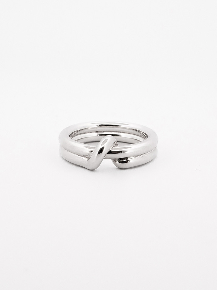 SWIRLY RING SILVER