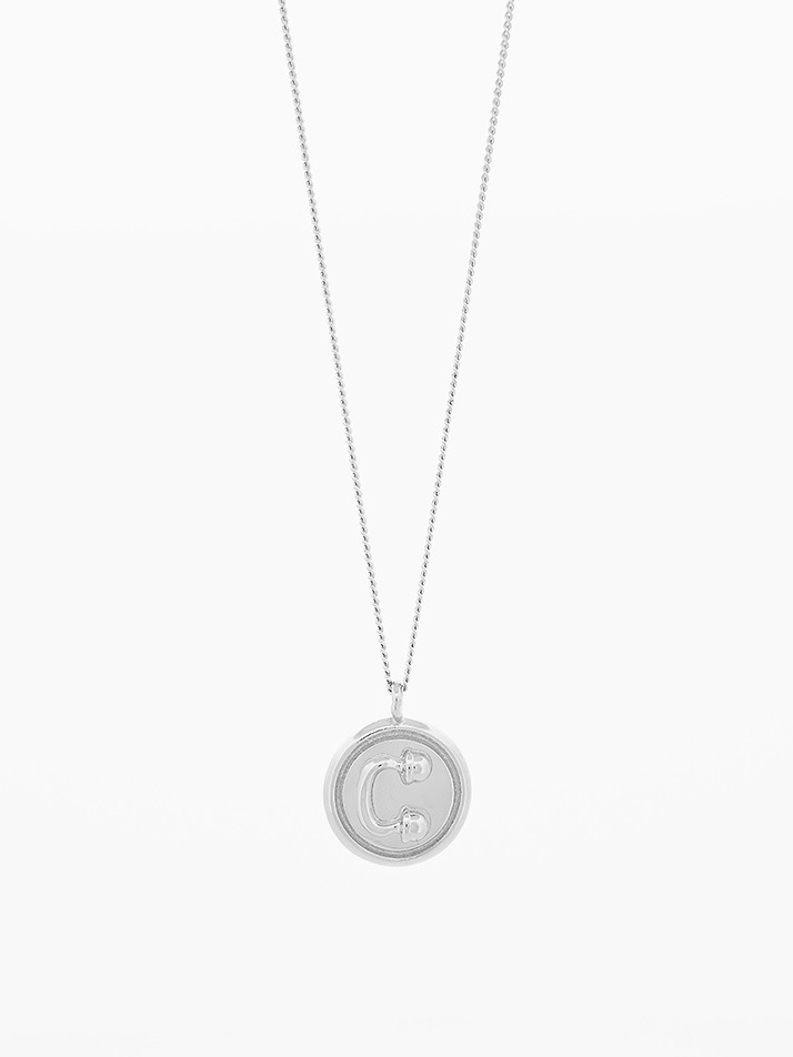 IC COIN NECKLACE_SILVER