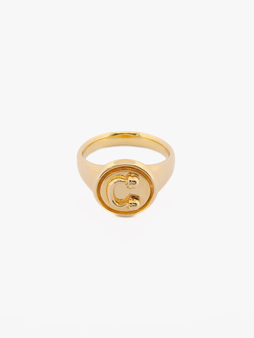 IC COIN RING_GOLD