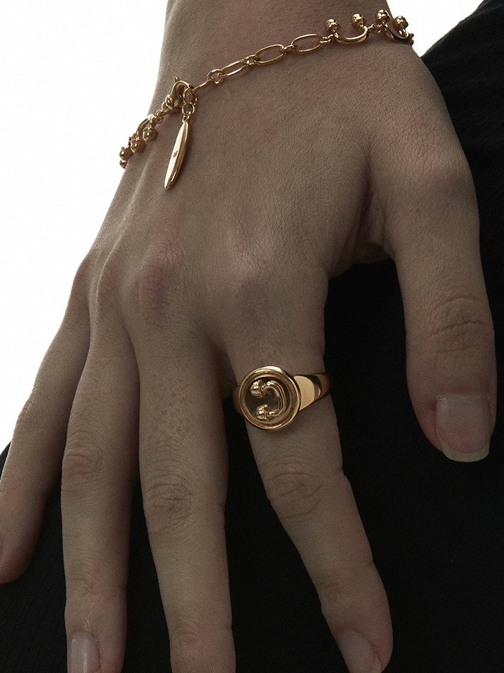 IC COIN RING_GOLD