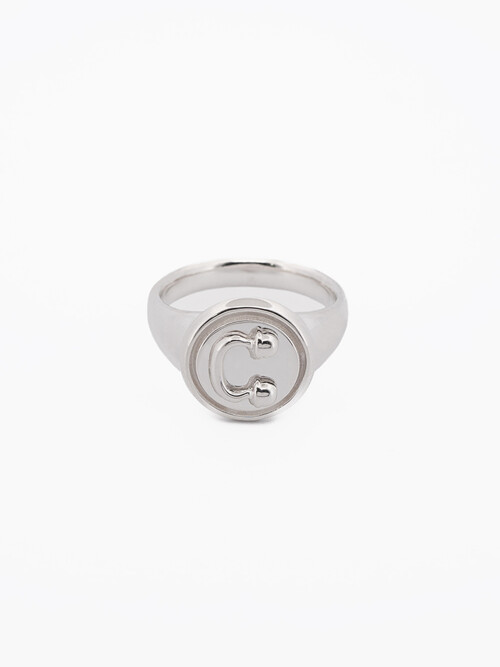 IC COIN RING_SILVER