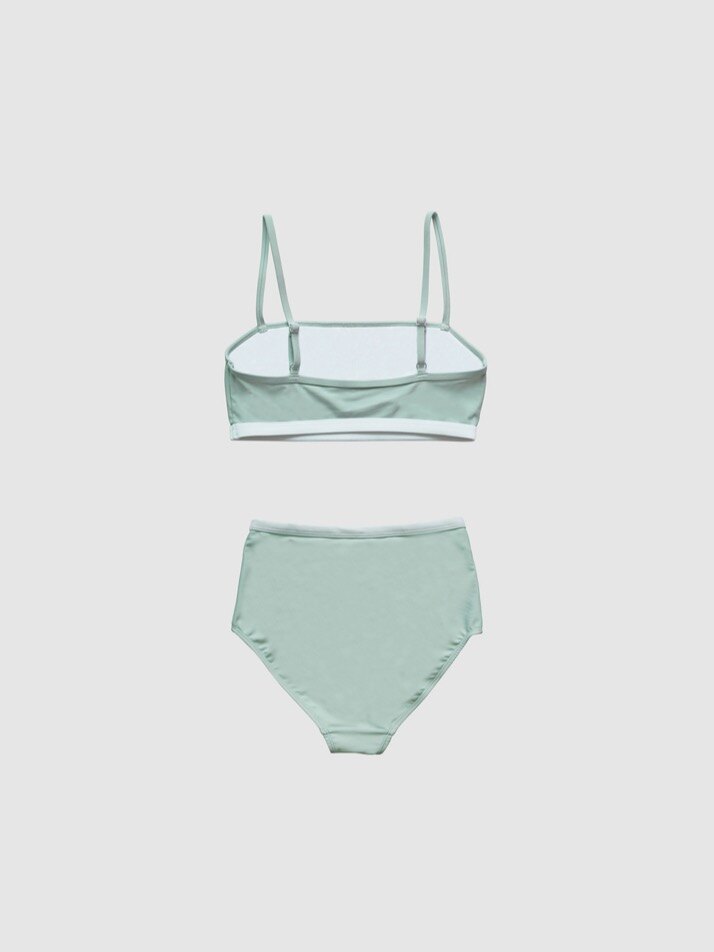 SWIM T-LINE BIKINI - OLIVE GREY 스윔 T라인 비키니 - 올리브 그레이