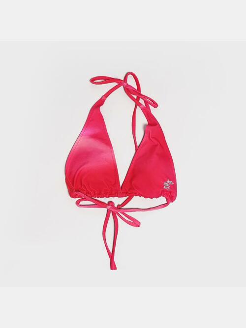 TAN BIKINI TOP - PLUM PINK