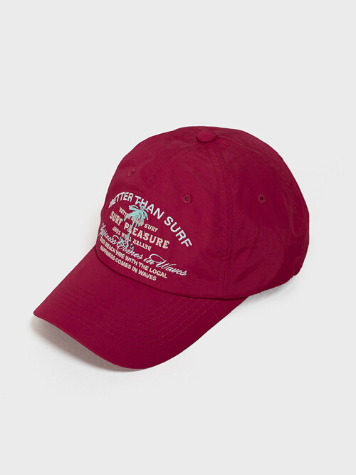 PALM BEACH CAP - BURGUNDY