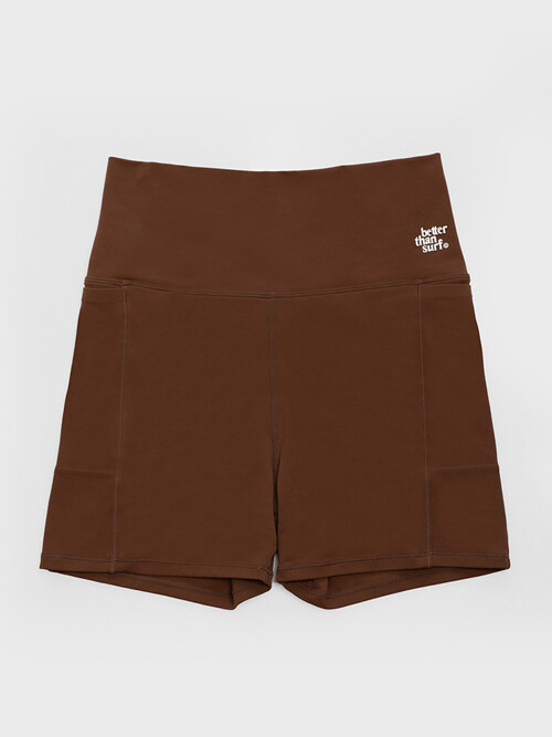 ACTIVE SHORT LEGGINGS - MOCHA