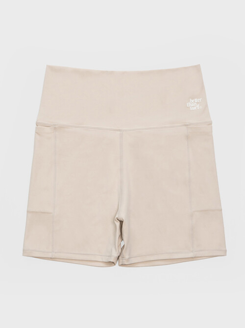 ACTIVE SHORT LEGGINGS - SAND