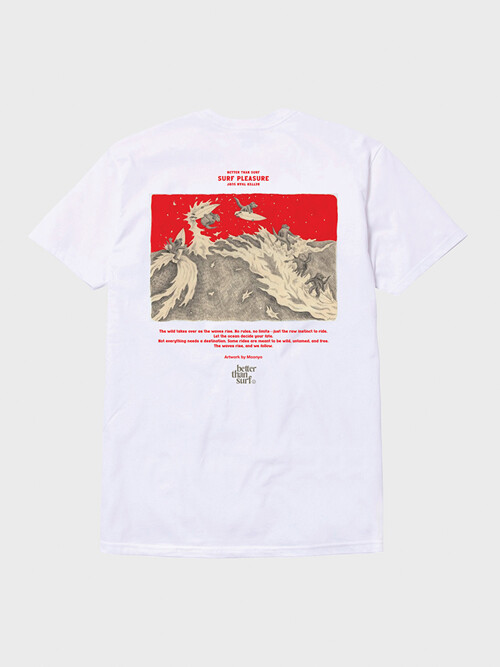 CRIMSON WAVE TEE - WHITE