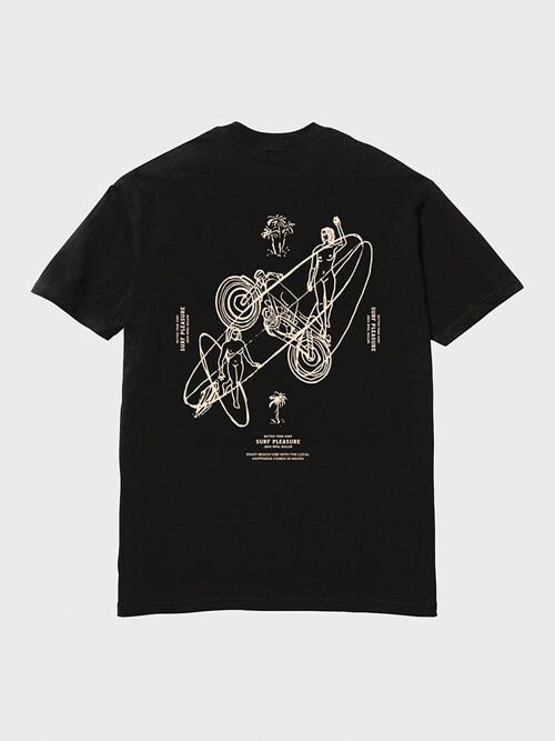 SURF PLEASURE TEE - BLACK