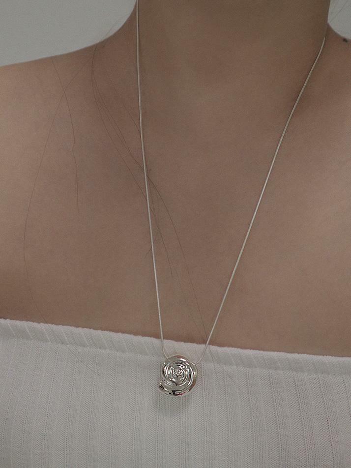 Oceanic Shell Necklace_Silver