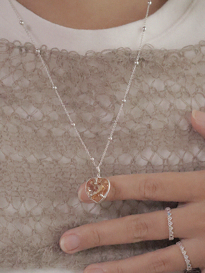 Love&Peace Necklace(Silver)_4Color