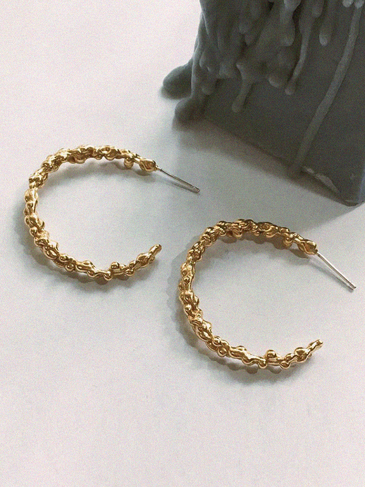 Melting Hoop Earring