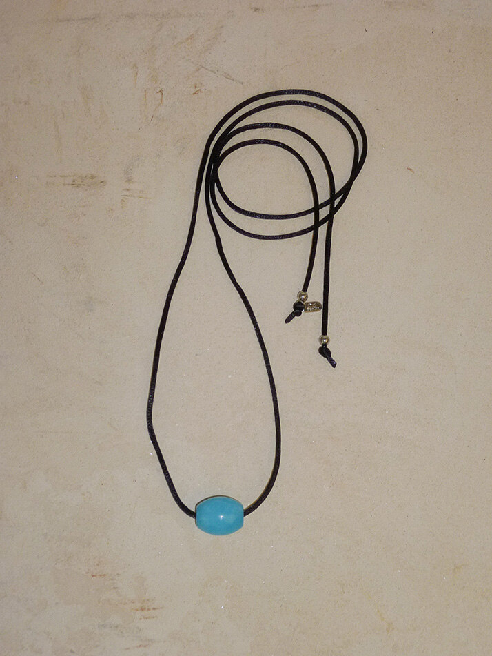 Bottle Stone Necklace_Blue