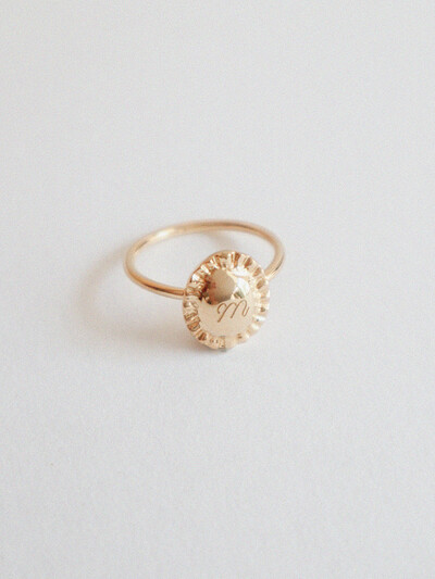 Mini Pleats Ring_Gold