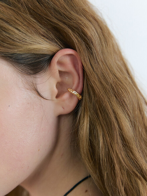 Pleats Earcuff_Gold