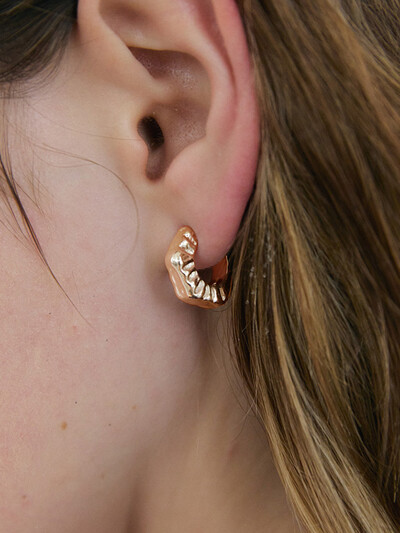 Pleats Earring_Gold