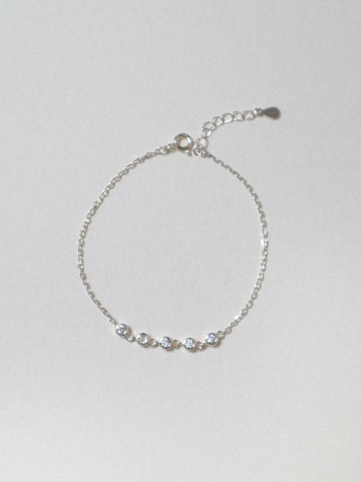 Round Cubic Chain Bracelet