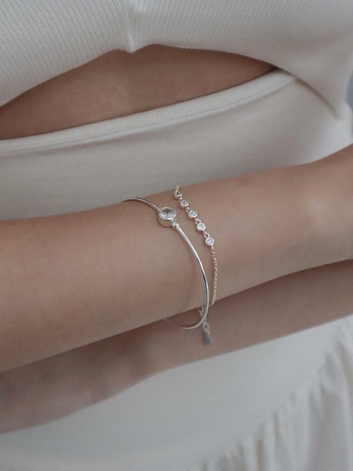 Round Cubic Bangle