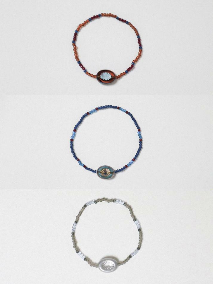 Bohemian Beads Bracelet_Brown, Blue