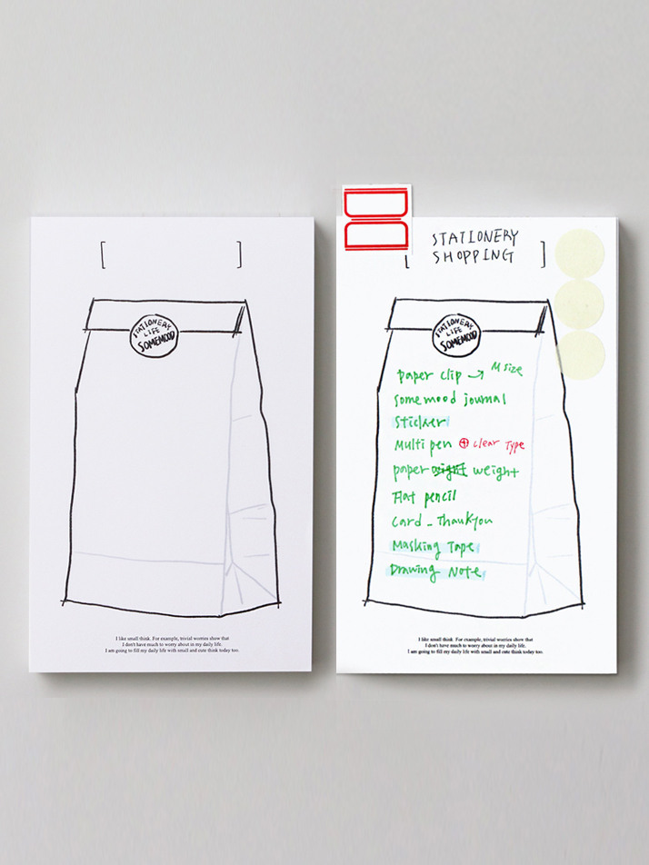 Drawing Memopad_Paper Bag