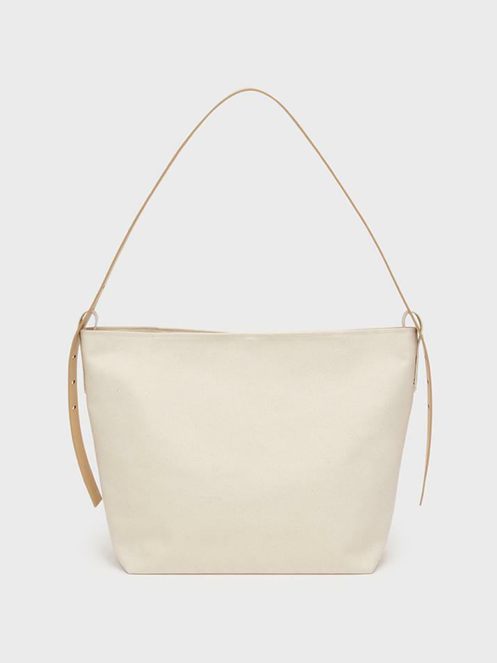 A/P 001 MORETEX WATER FLOW LEATHER STRAP SHOULDER BAG L_ECRU