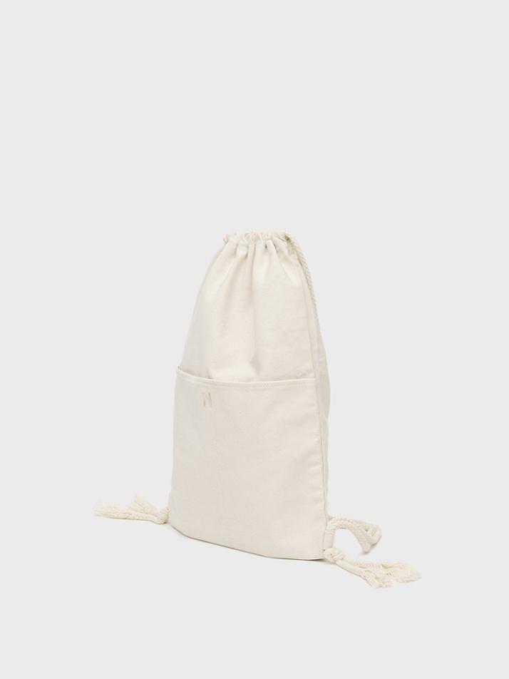 A/P 007 HC AS BORN 2 TASSLE CANVAS GYM BAG M_ECRU