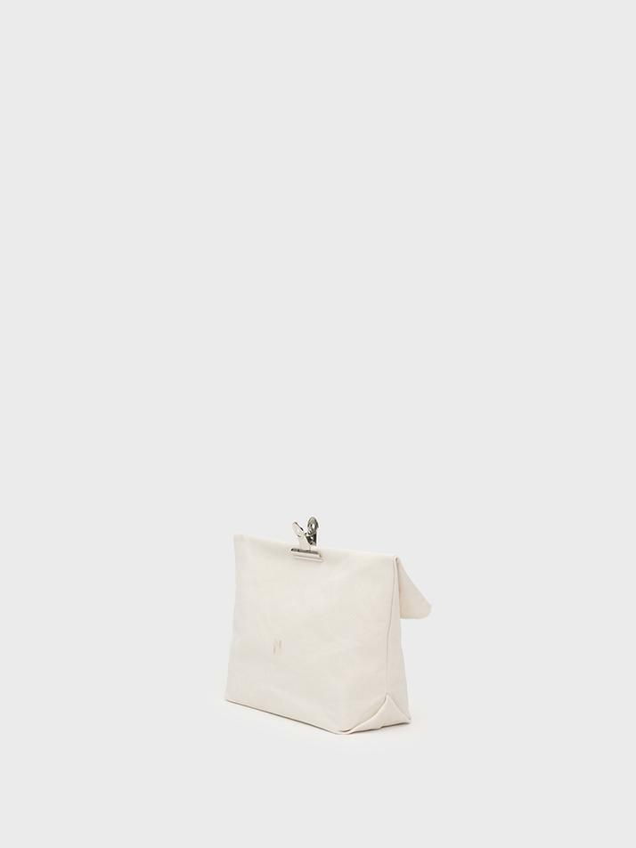 A/P 008 HC AS BORN 2 CANVAS POUCH BAG M_ECRU