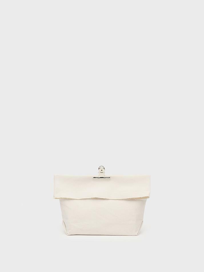 A/P 008 HC AS BORN 2 CANVAS POUCH BAG M_ECRU