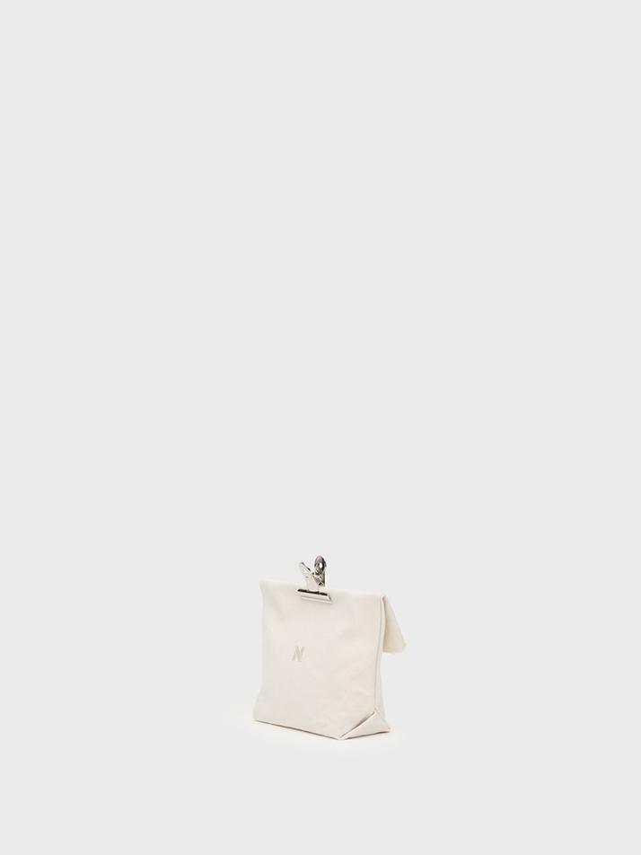A/P 008 HC AS BORN 2 CANVAS POUCH BAG XS_ECRU