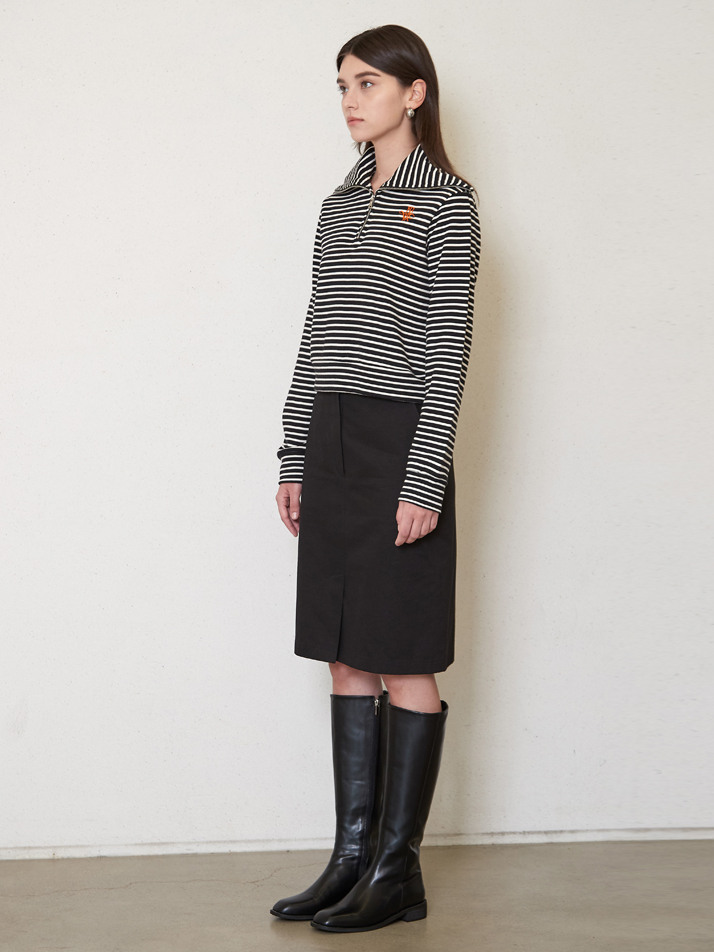 cation cotton skirt_black