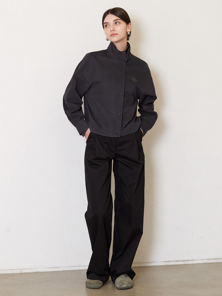 cation cotton blouson_smoke