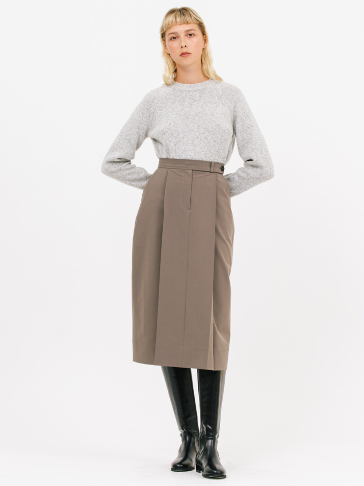 tulip midi skirt_olive