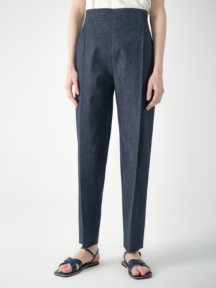 denim round pants