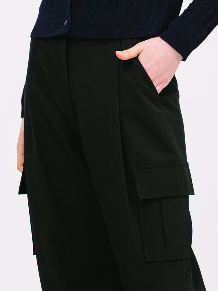JK side pocket pants_black