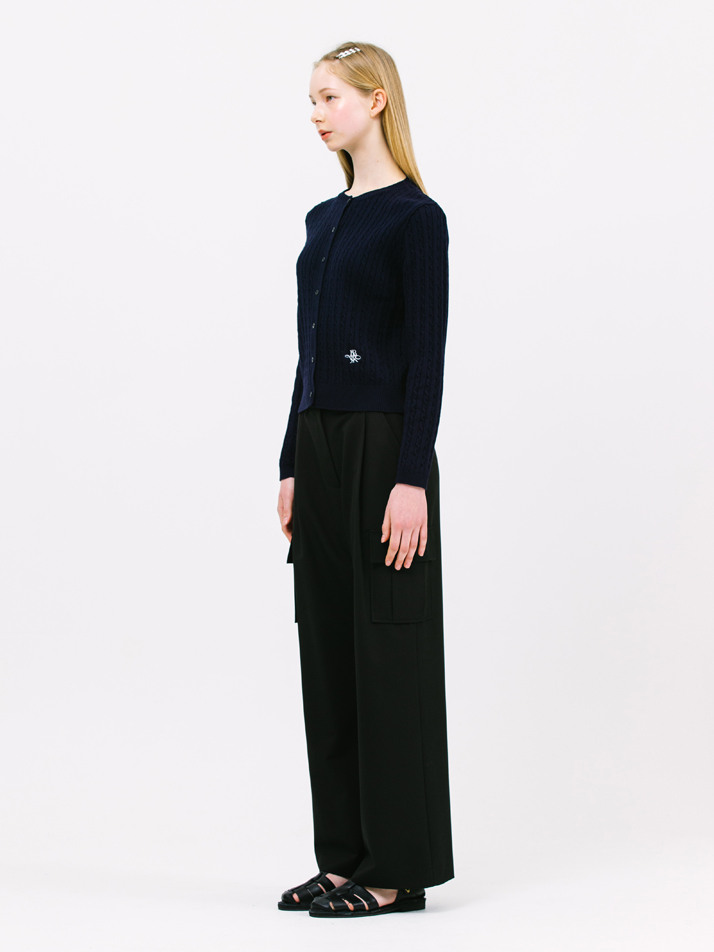 JK side pocket pants_black