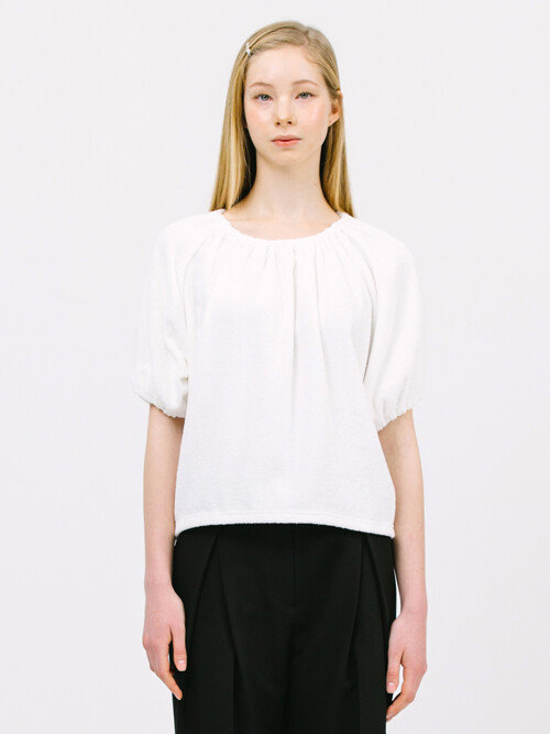 boucle string top_white