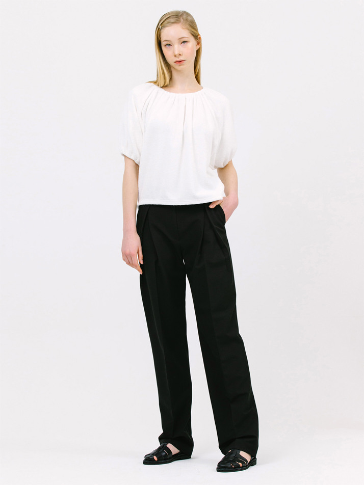 boucle string top_white