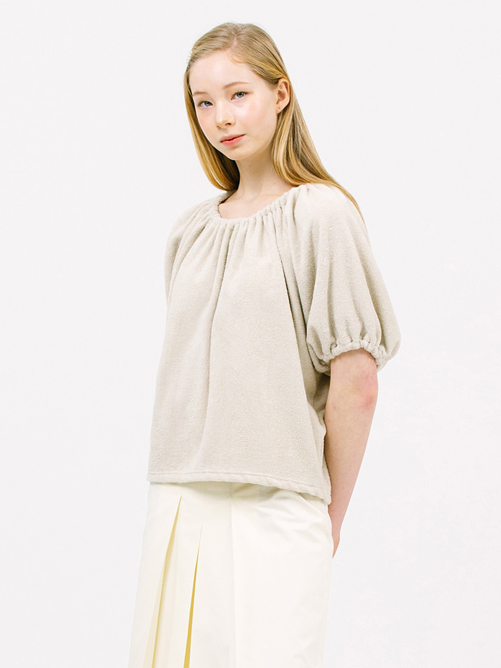 boucle string top_beige