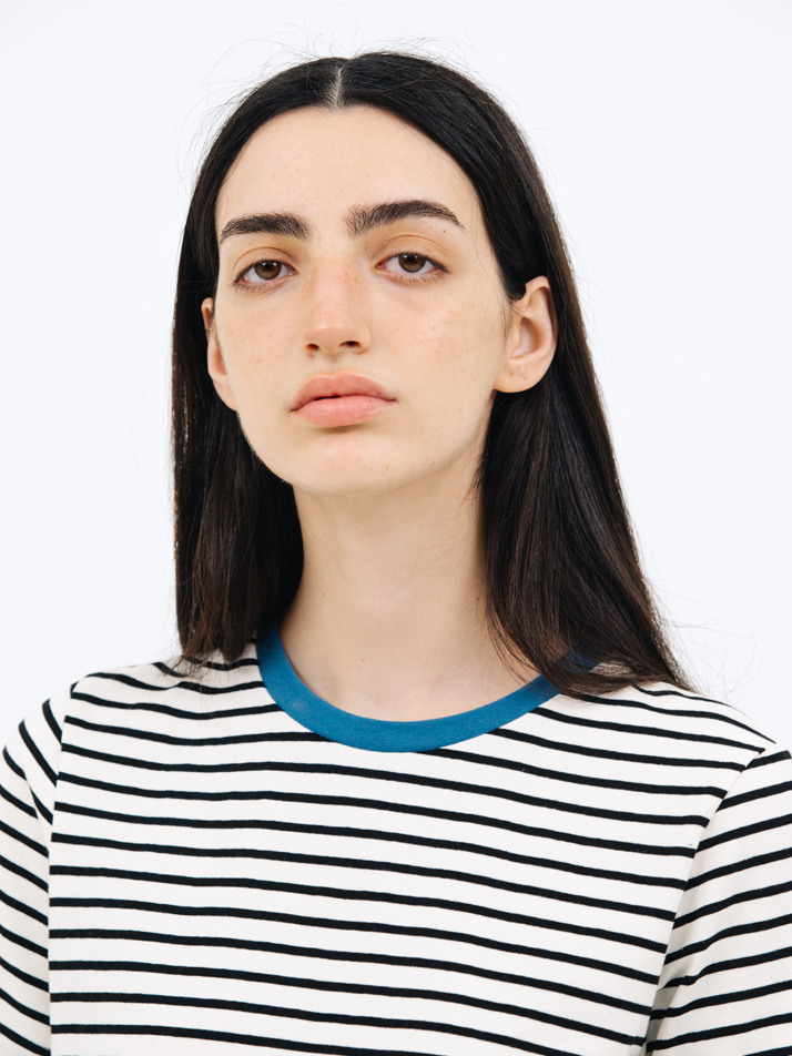 stripe t shirt_french blue