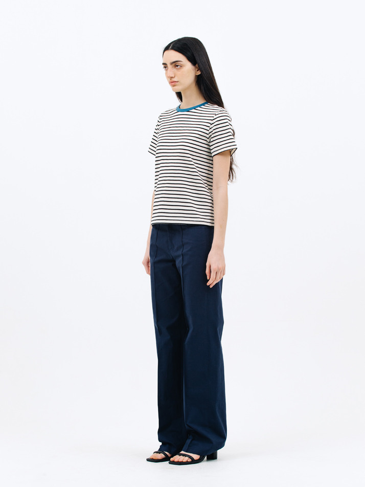 stripe t shirt_french blue