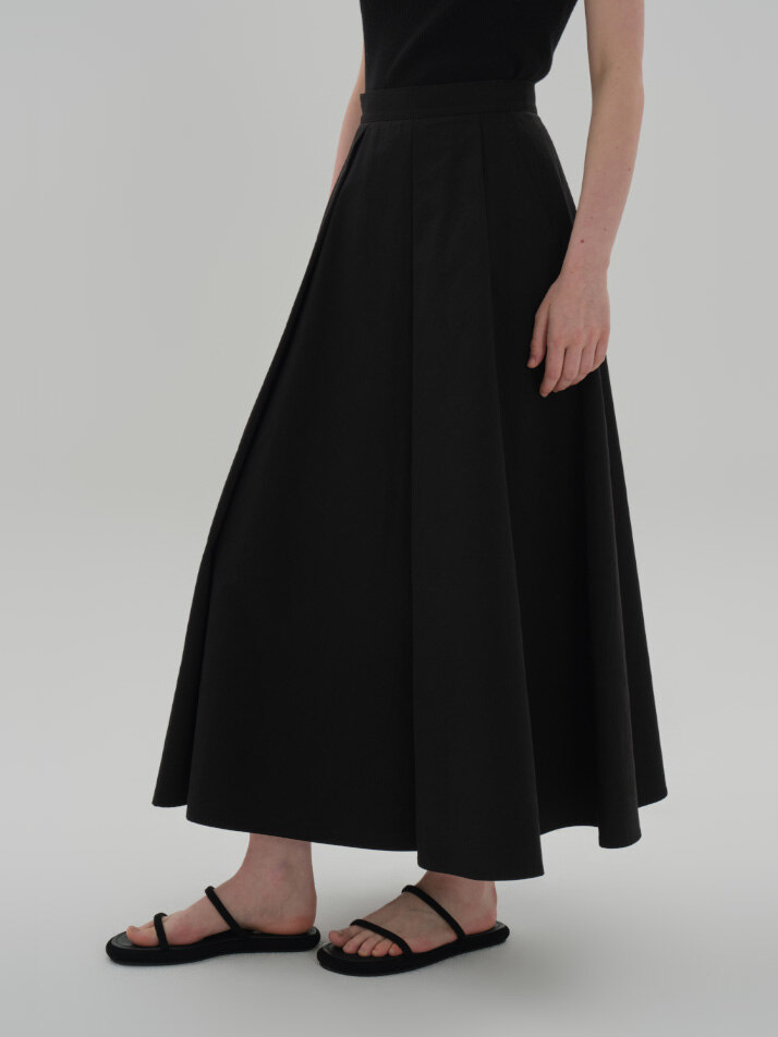 magaly pleats skirt_black