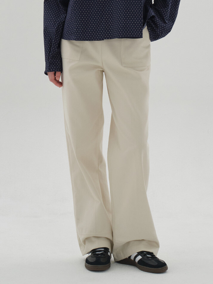 wide baker pants_cream