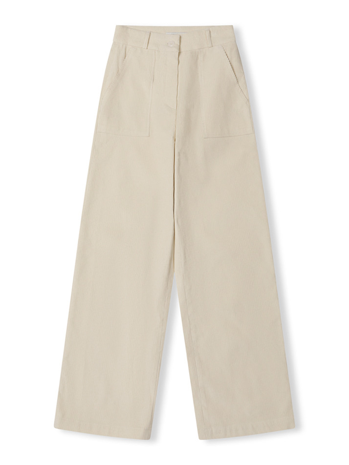 corduroy baker pants_cream